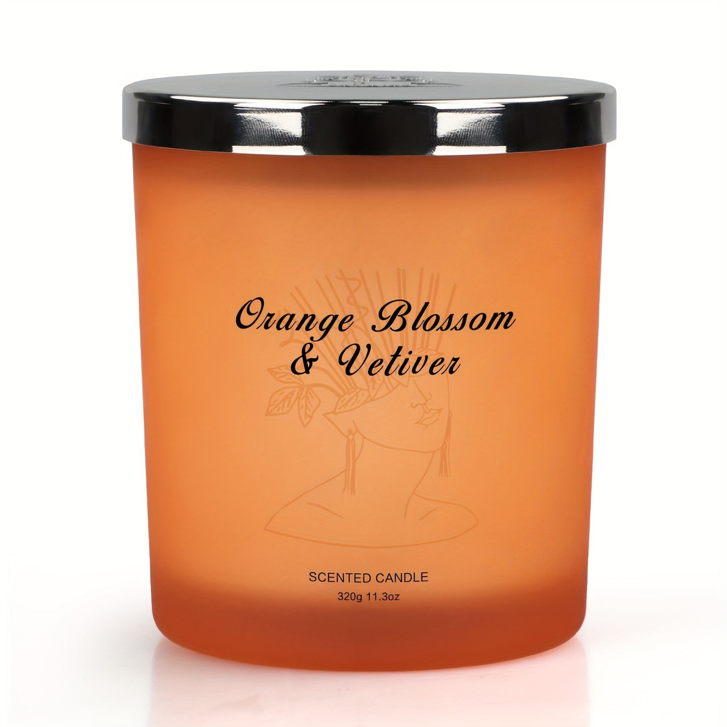 YINUO LIGHT Large Jar Candles Made With 11.3oz Natural Soy Wax | Scented Candles | Candles For Home Scented | Aromatherapy Candles Gifts | Birthday Gifts For Women | Orange Blossom Candle