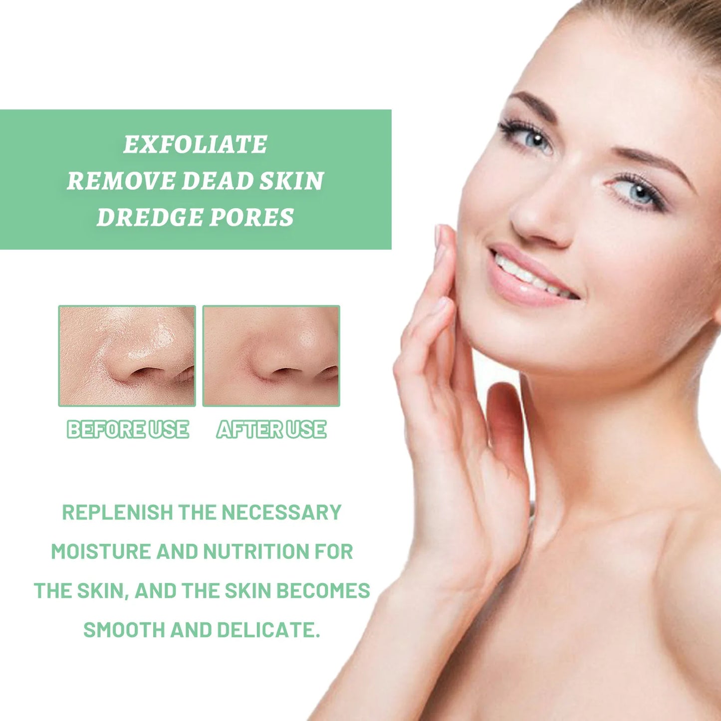 Hoygi 100g Face Exfoliating Gel Herbal Deep Cleansing Shrink Pores Blackhead Removal Moisturizing Repair Exfoliation Peeling Gel