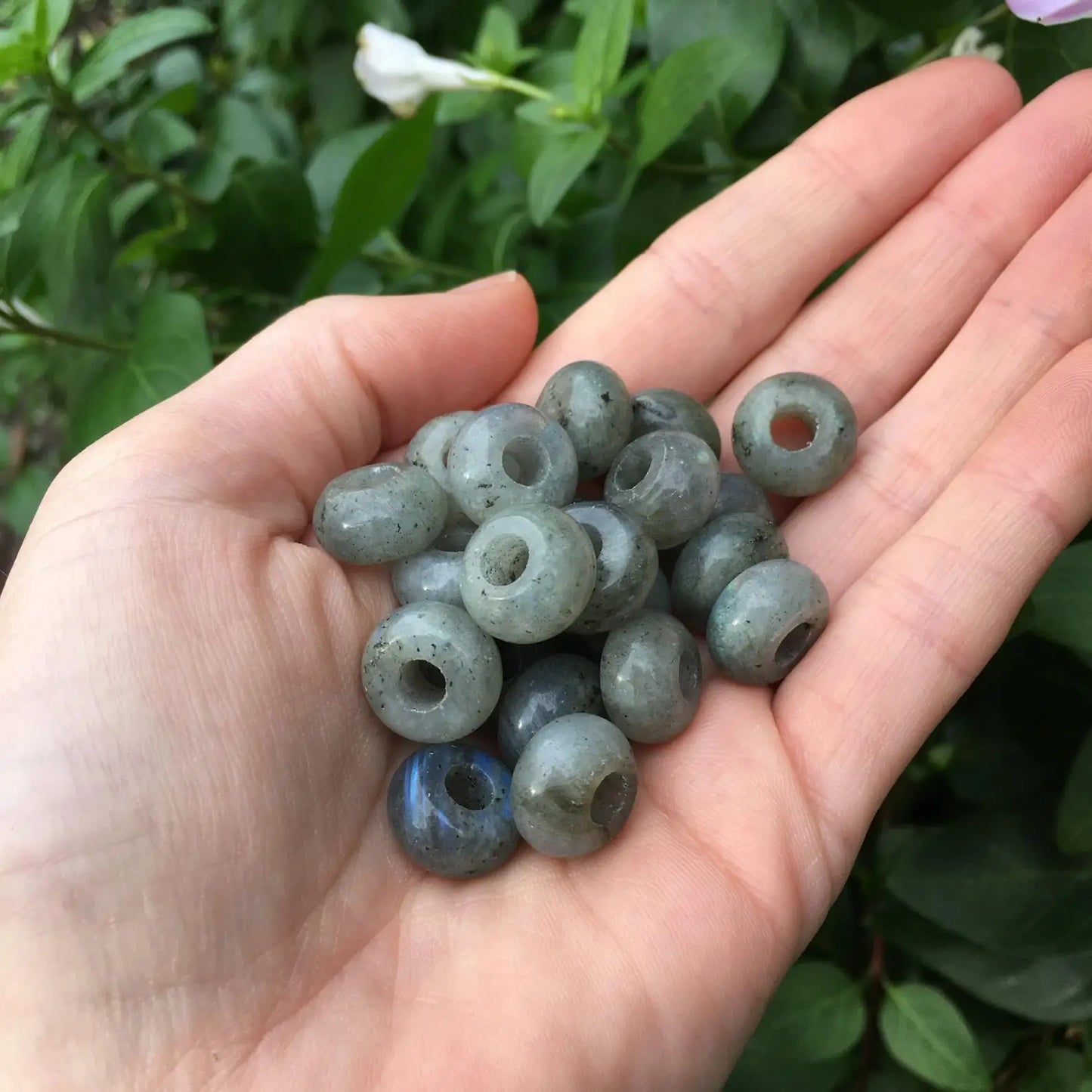 Labradorite Gemstone,  Dreadlock Beads Dreadlock Bead, Loc Bead, Boho Hair Accessories