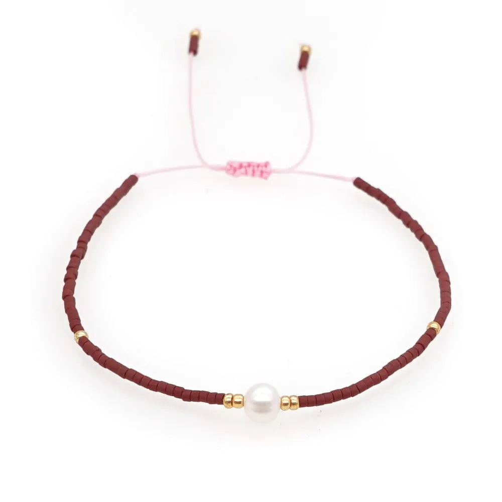 Go2boho Miyuki Bracelet For Girl Friendship Simple Freshwater Pearl Bracelets For Women Pulseras Femme Boho Jewelry Gift