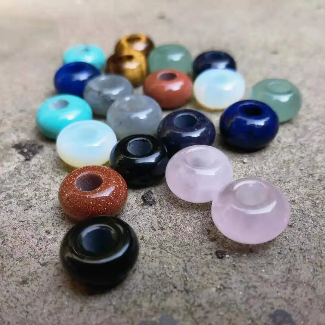 Labradorite Gemstone,  Dreadlock Beads Dreadlock Bead, Loc Bead, Boho Hair Accessories