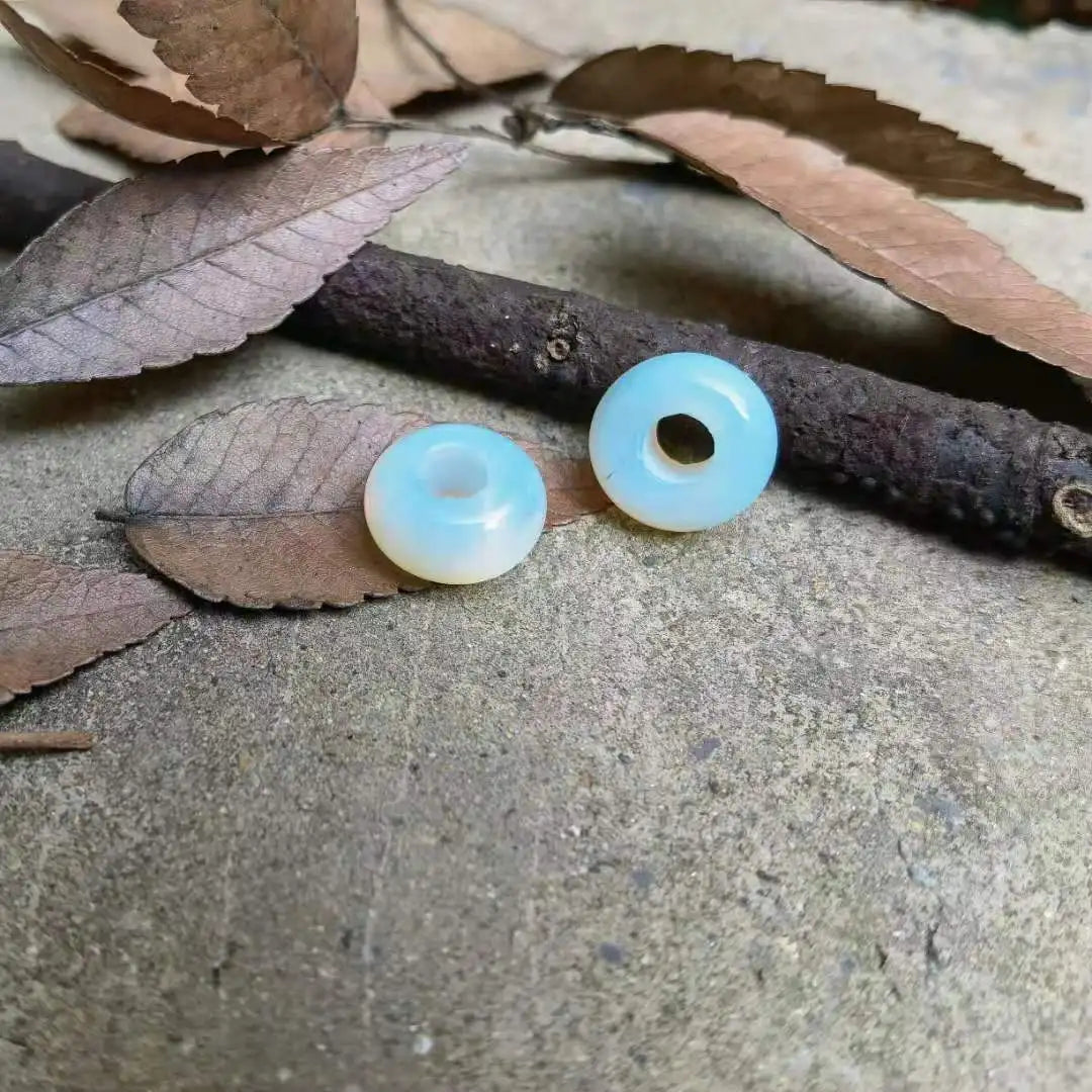 Labradorite Gemstone,  Dreadlock Beads Dreadlock Bead, Loc Bead, Boho Hair Accessories