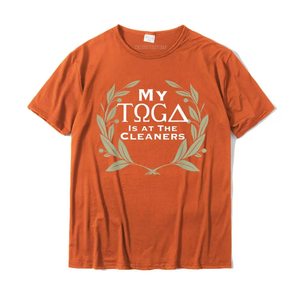 Funny Toga Party T-Shirt Hip Hop Cool Top T-Shirts Cotton Men Tops Shirt Cool Harajuku Christmas Clothing Aesthetic Tshirt