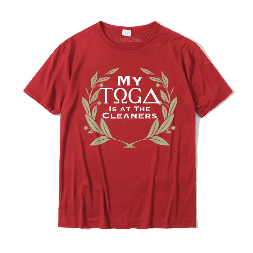Funny Toga Party T-Shirt Hip Hop Cool Top T-Shirts Cotton Men Tops Shirt Cool Harajuku Christmas Clothing Aesthetic Tshirt