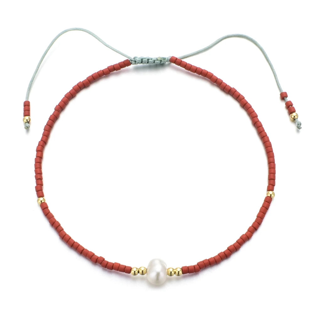 Go2boho Miyuki Bracelet For Girl Friendship Simple Freshwater Pearl Bracelets For Women Pulseras Femme Boho Jewelry Gift