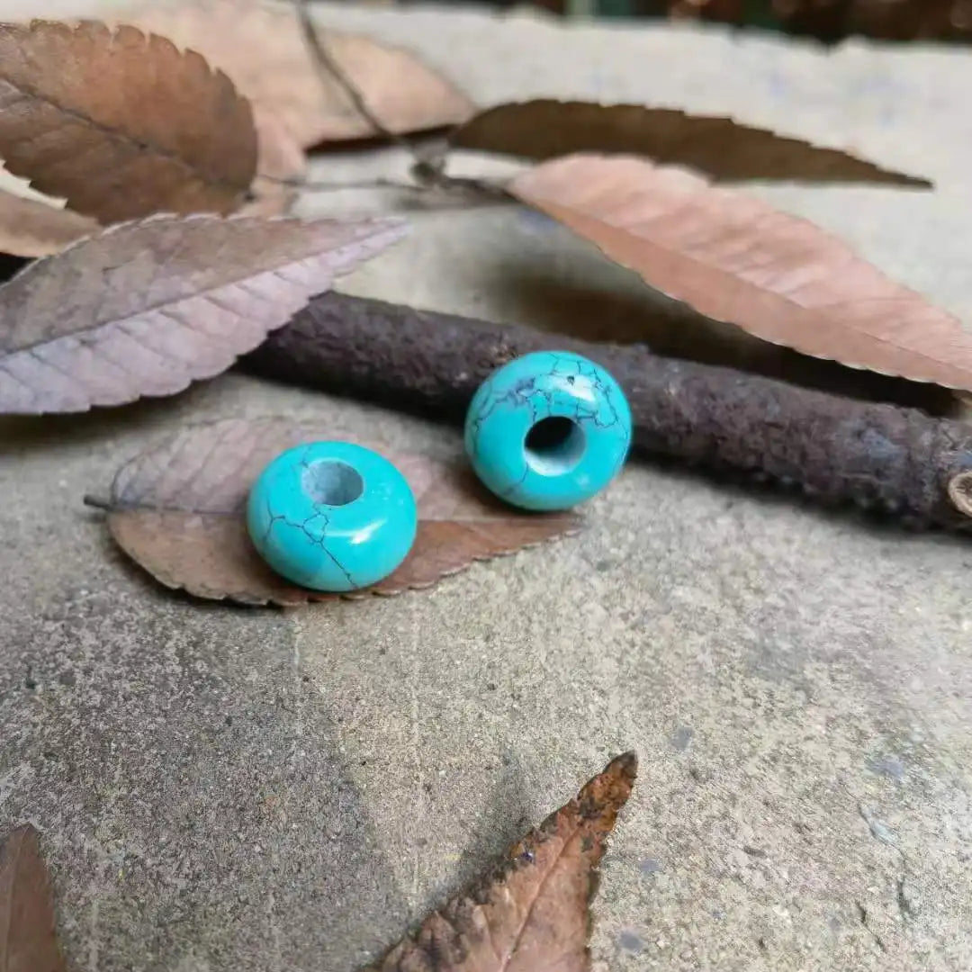 Labradorite Gemstone,  Dreadlock Beads Dreadlock Bead, Loc Bead, Boho Hair Accessories