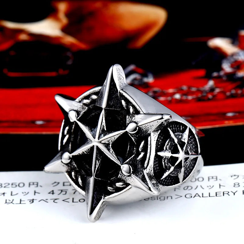 BEIER 316L Stainless Steel Classic Star of David Men Ring Unique  Hexagram Fashion Jewelry Gift  Dropshipping LLBR8-630R