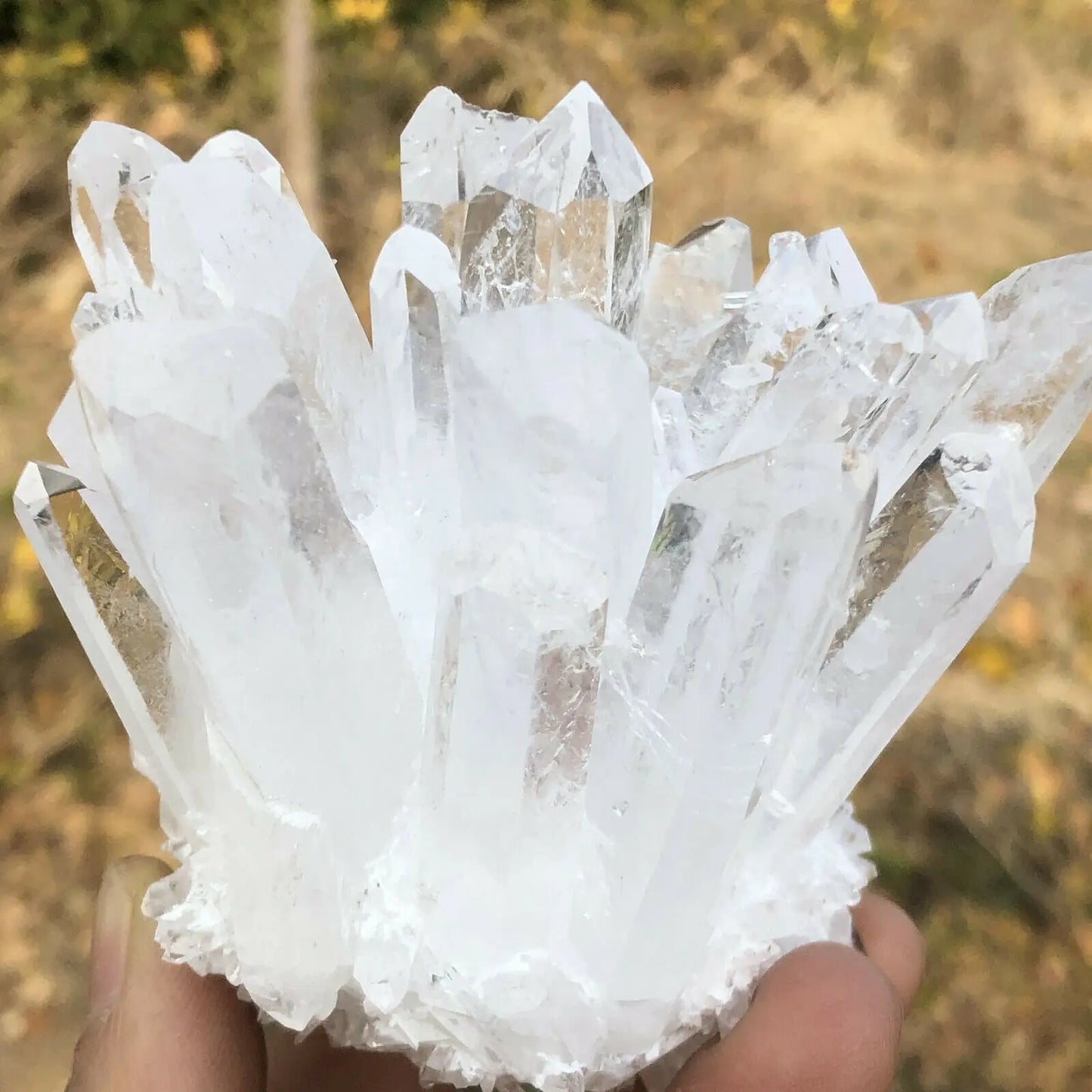 Natural quartz crystal selenite tower  reiki healing