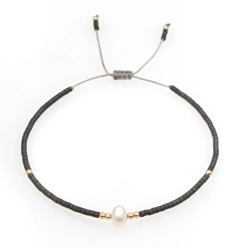 Go2boho Miyuki Bracelet For Girl Friendship Simple Freshwater Pearl Bracelets For Women Pulseras Femme Boho Jewelry Gift
