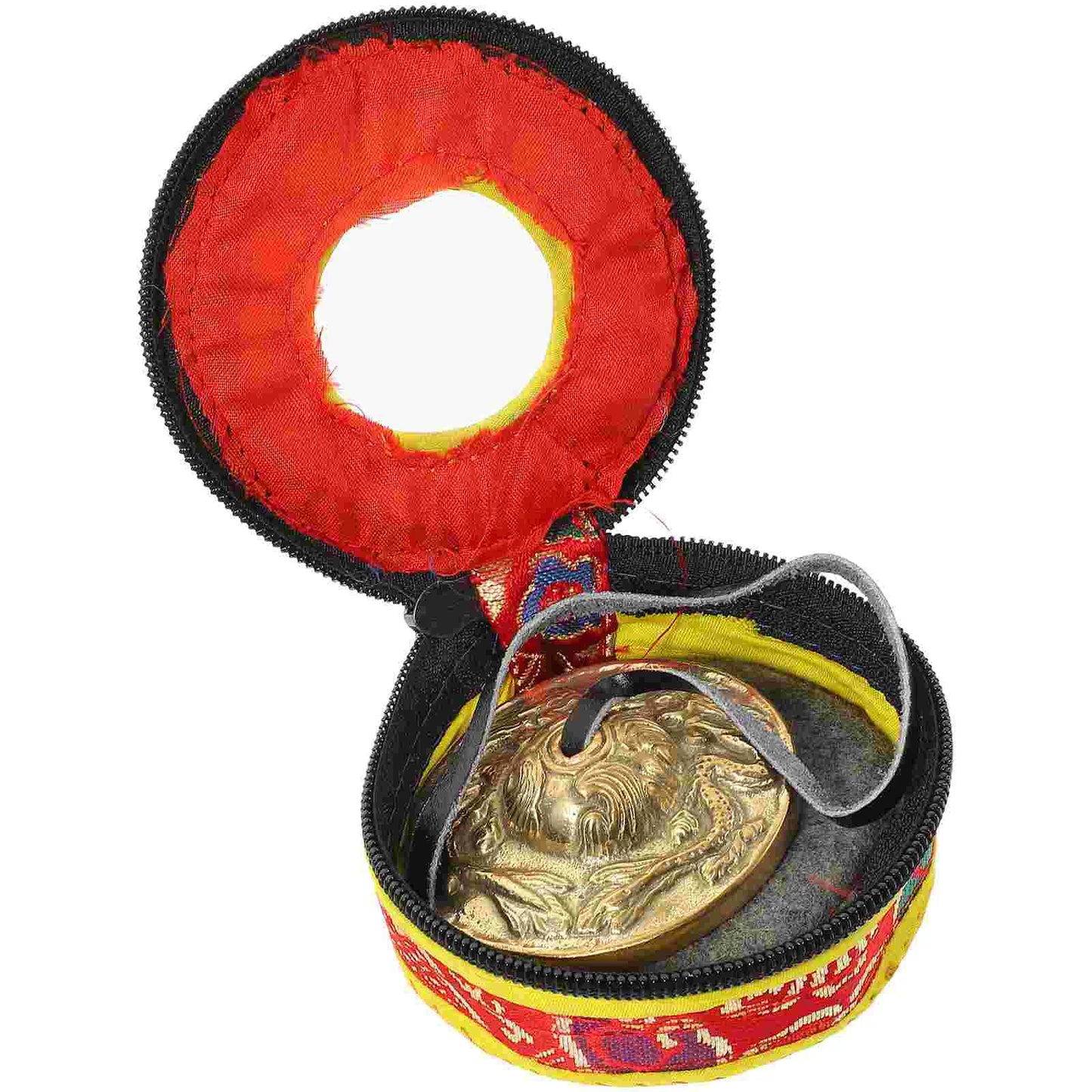 Pure Copper Bell Meditation Cymbal Bells for Religious Ceremony Yoga Cymbals Percussion Instrument Ring Chime