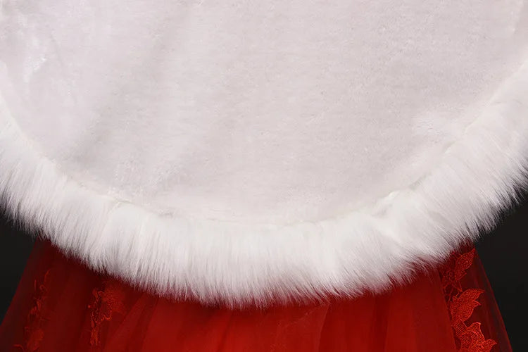 Luxury Faux Fur Scarf Cape Winter Warm Bolero Bridal  Poncho Elegant Soft  Mink Female Wedding Cloak  Jacket E162