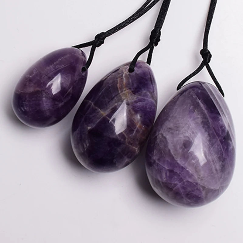 3 PCS Natural Jade Stone Yoni Egg Set Massage Vaginal Balls Muscle Kegel Exercise Women Tightening Crystal Ball  Kegel Exerciser