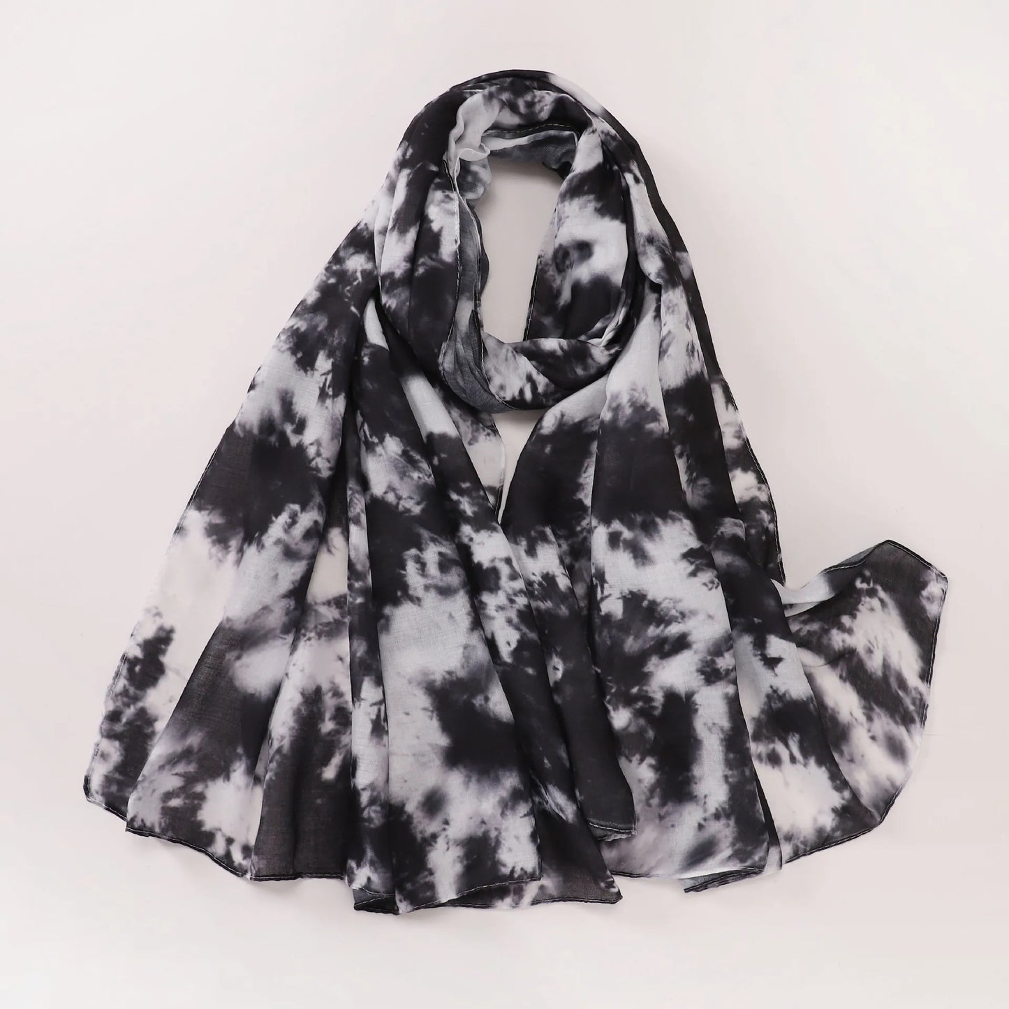 1Pcs Islam Ramadan Watercolor Print Hijab Women Bohemian Soft Muslim Hijabs Foulard Femme Shawl Wrap Scarf Headscarf