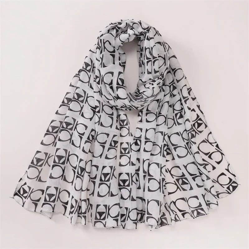 1Pcs Islam Ramadan Watercolor Print Hijab Women Bohemian Soft Muslim Hijabs Foulard Femme Shawl Wrap Scarf Headscarf