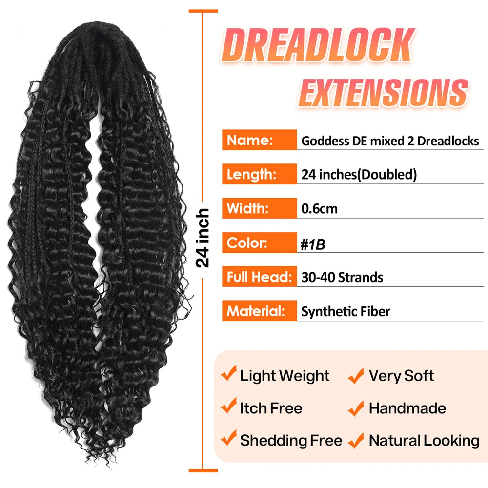 Double Ended Synthetic Dreadlock Extensions  Ombre Blonde Boho Crochet Hippie Dreads 10 Strands Handmade Bohemian Box Braids