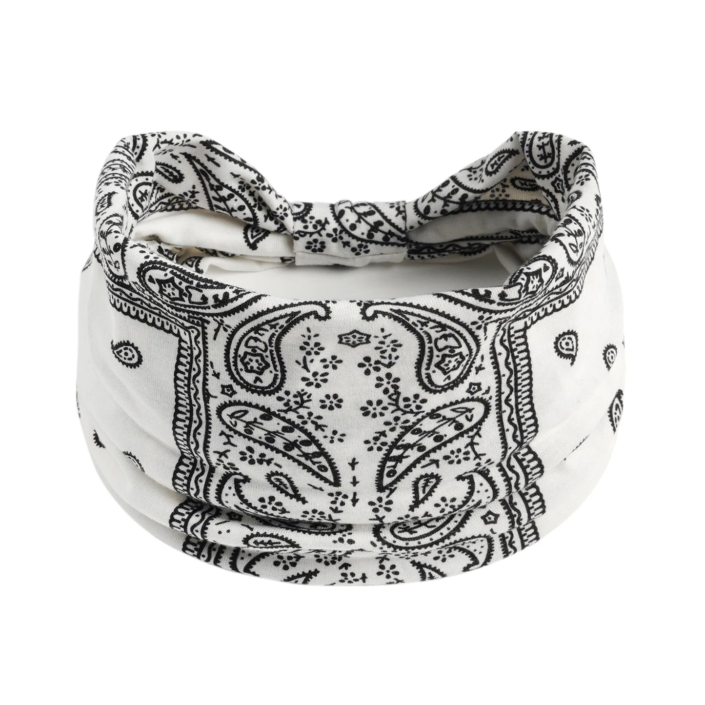 Boho Knot Turbans Yoga Elastic Head Wrap Women Headband Wide Hairbands Headwear Floral Bandanas Fashion Hair Band Accessories