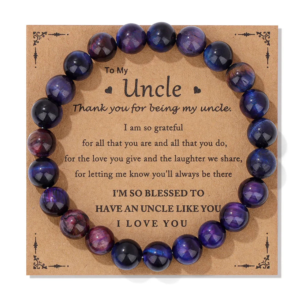 Fashion Tiger Eye Beaded Bracelet Natural Stone Stretch Bracelet With Different Blessings Women Men Protection Spiritual Jewelry