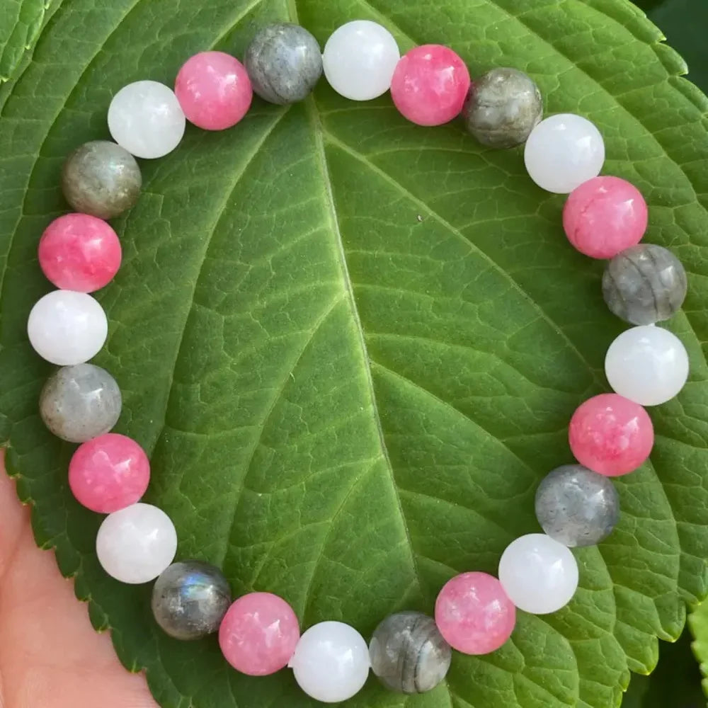 positive energy bracelet for women natural stone emotion braclet trendy crystal spiritual jewelry teacher mom 50th 21st birthday
