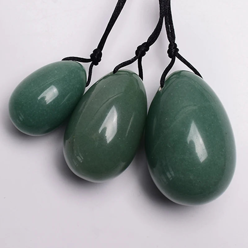 3 PCS Natural Jade Stone Yoni Egg Set Massage Vaginal Balls Muscle Kegel Exercise Women Tightening Crystal Ball  Kegel Exerciser