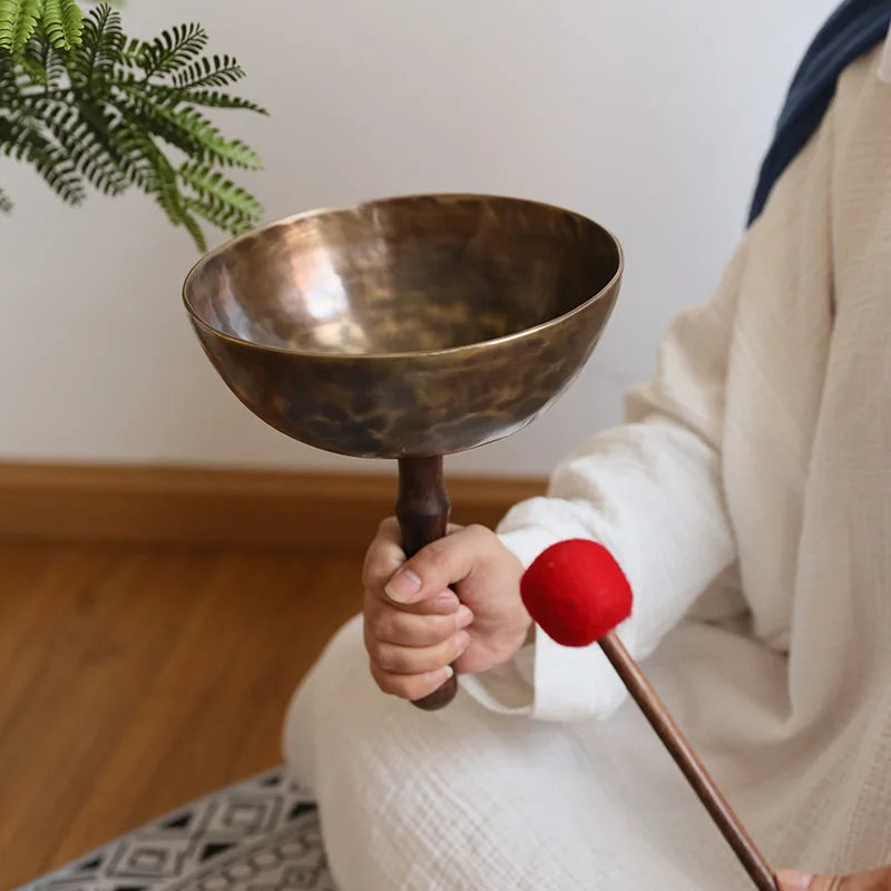 Diapason Chakras Therapeutic Tibetan Bowl Spiritual Tibetan Bowl Stick Musical Instrument Bowls for Youmeditation Accessories