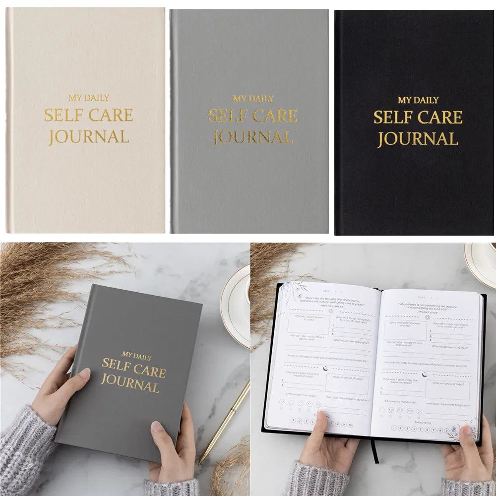 Gratitude Journal
Five-minute Journal
Happy Book
Self-help Diary
Cloth Cover Notebook