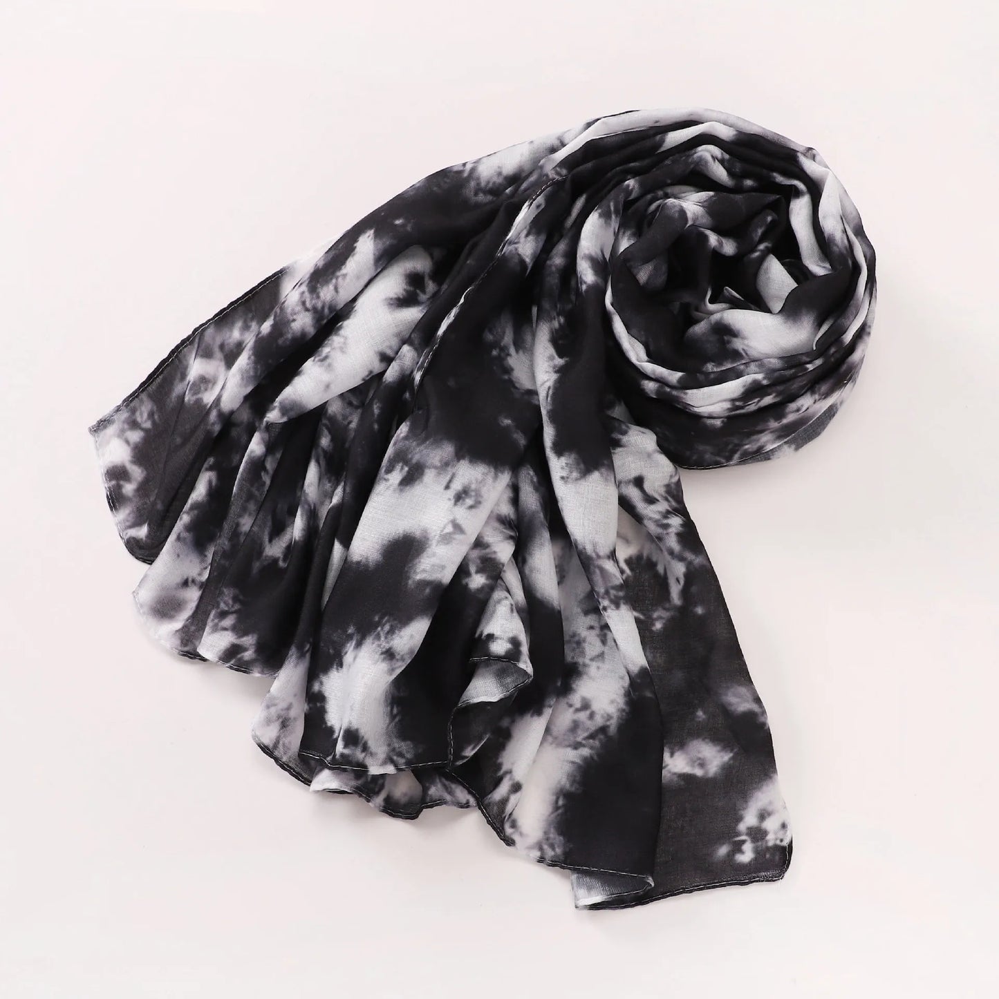 1Pcs Islam Ramadan Watercolor Print Hijab Women Bohemian Soft Muslim Hijabs Foulard Femme Shawl Wrap Scarf Headscarf