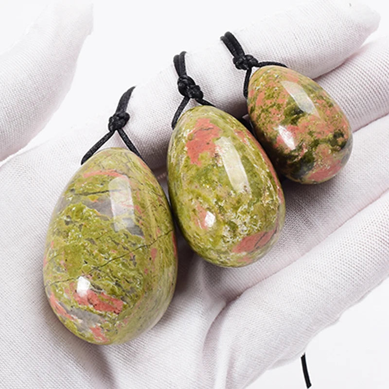 3 PCS Natural Jade Stone Yoni Egg Set Massage Vaginal Balls Muscle Kegel Exercise Women Tightening Crystal Ball  Kegel Exerciser