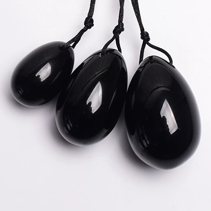 3 PCS Natural Jade Stone Yoni Egg Set Massage Vaginal Balls Muscle Kegel Exercise Women Tightening Crystal Ball  Kegel Exerciser