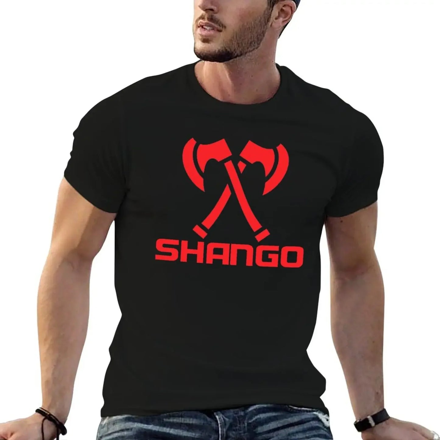 Shango Orishas Yoruba Santeria T-Shirt plain vintage t shirts cotton graphic tees quick-drying mens vintage t shirts