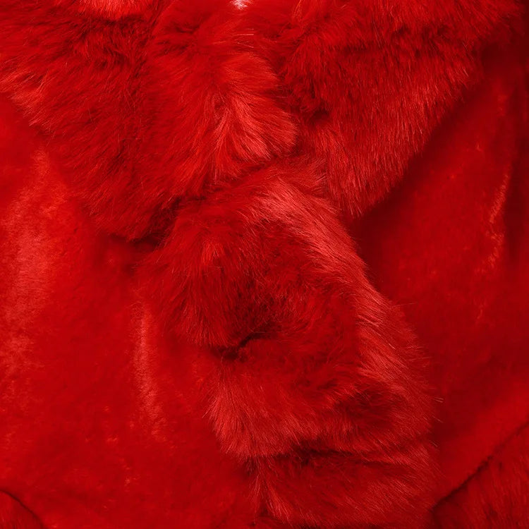 Luxury Faux Fur Scarf Cape Winter Warm Bolero Bridal  Poncho Elegant Soft  Mink Female Wedding Cloak  Jacket E162
