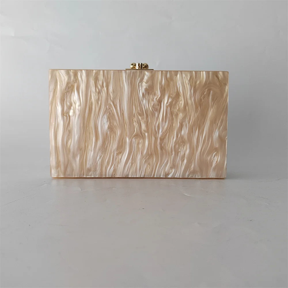 Cartoon Pearl Nude White Female Mini  Wallet Brand Women Acrylic Evening Bag Wedding Party Clutch Purse Prom Casual Box Handbag