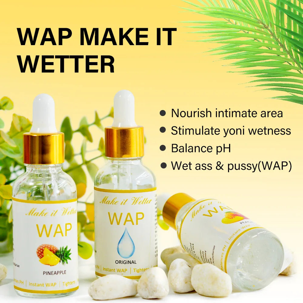 30ml Herbal Yoni Slime Gel "WAP" Intimate PH Balance Vaginal Lubrication Wetness Tightening WAP Oil Gentle No Irritation