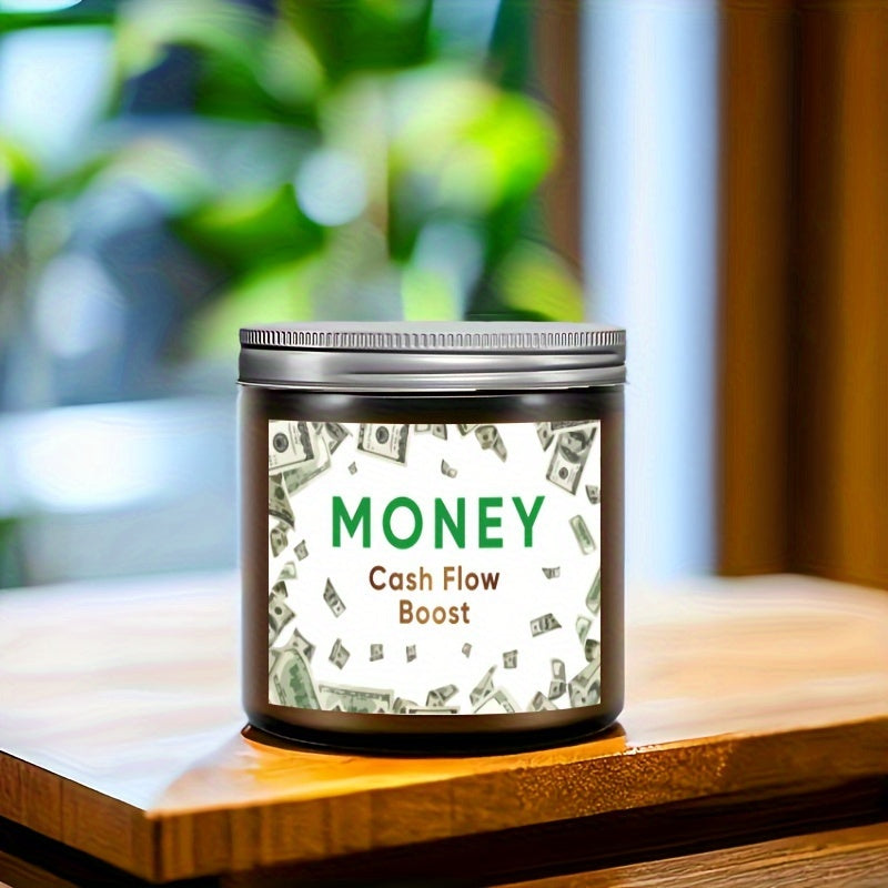 Money scented candles promote cash flow - Sage scented natural soy candles are used for purification and chakra treatment