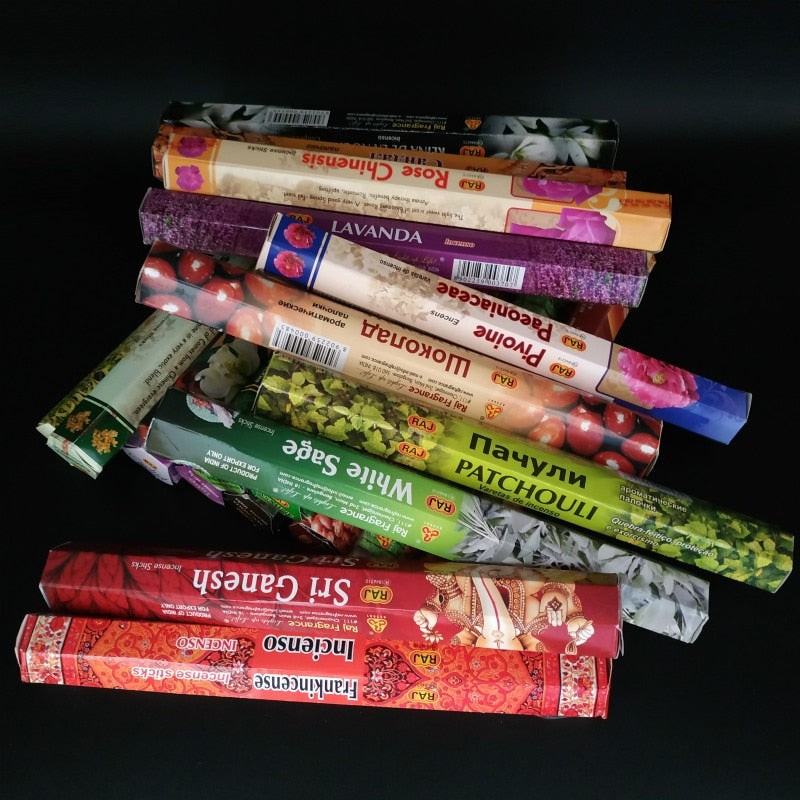 T 56 Fragrances India Incense Stick Handmade Aromatherapy Sticks 20 Sticks Per Box Sandalwood Lavender Meditation Incenses