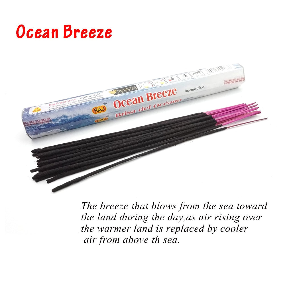 1 Box Incense Sticks White Sage Indian Flavor Incenses for Home Bedroom Meditation Yoga Fresh Air Scent Aroma Lavender Fragrance
