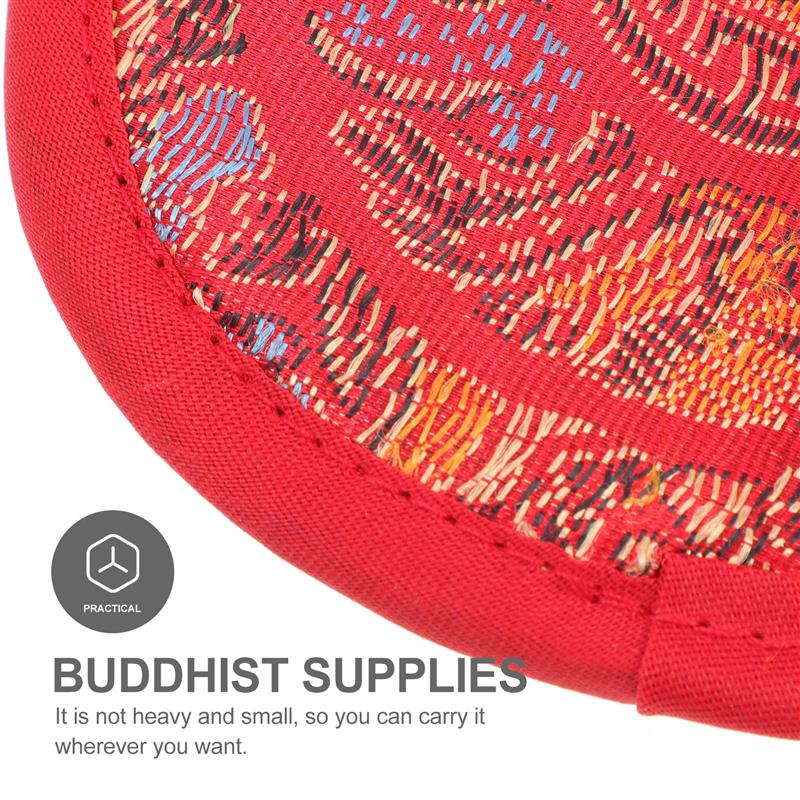1pc Tibetan Meditation Singing Bowl Cushion Pillow Ritual Instruments Buddhist Sound Therapy Bowl Mallet Mat Handmade Carft